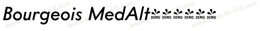 Bourgeois MedAlt字体转换